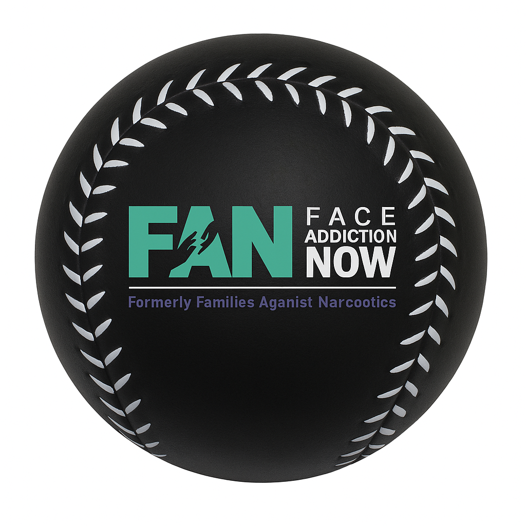 Baseball Stress Reliever- Colorful FAN Logo