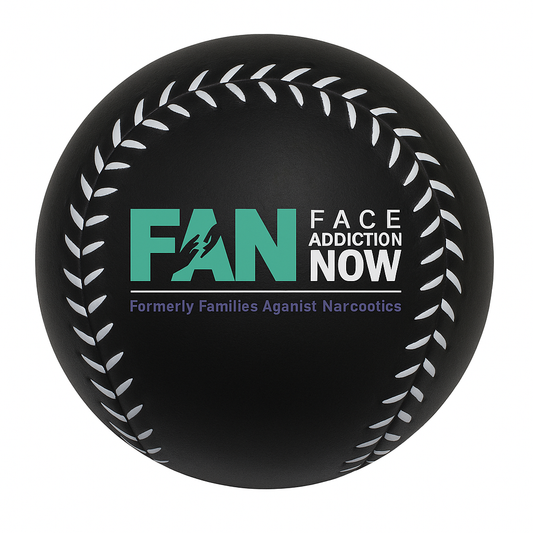 Baseball Stress Reliever- Colorful FAN Logo